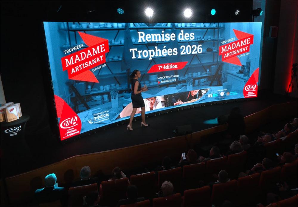 remise trophée mur de led