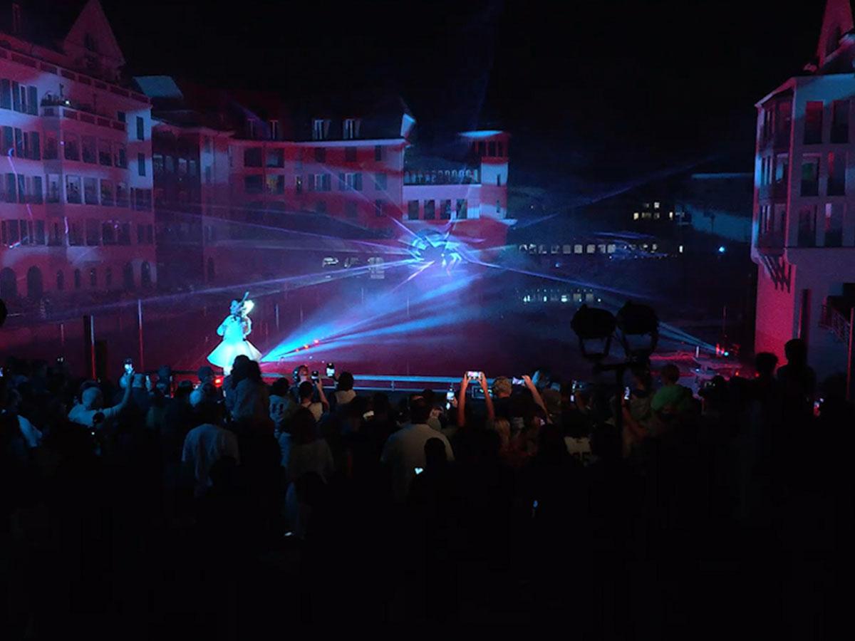 show laser inauguration show laser inauguration