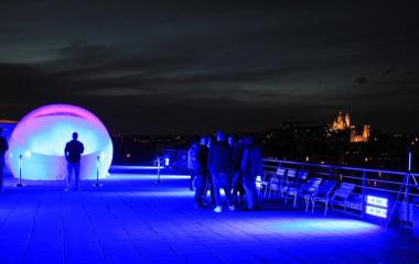 Hôtels Ibis - Sleep Art - Lancement Produit Paris - Vue bulle gonflable Sacré Coeur