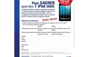 Affiche promotion des ventes jeu concours 2