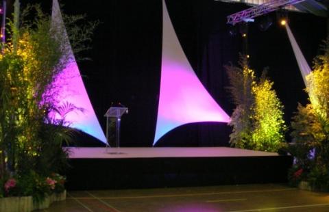 Décoration de salle pour Soirée des Vœux de Maire pour une commune 