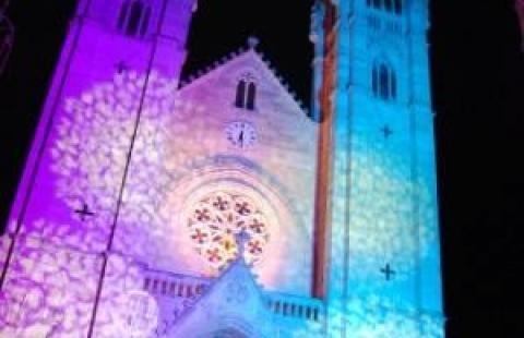 Mise en lumière d'une cathédrale