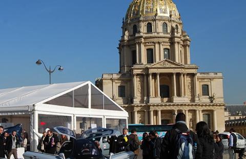 Conférence de presse aux invalides