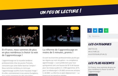 Création d'un nouveau site web Wordpress pour un site de formation 