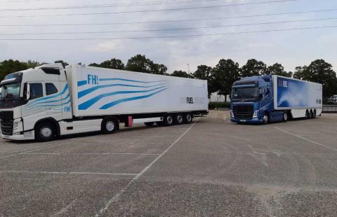 Création d'un habillage véhicule pour le lancement de 2 nouveaux camions