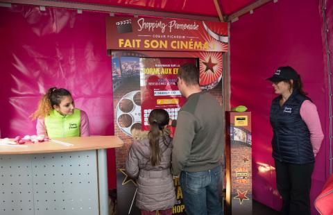 Opération de marketing opérationnel pour l'inauguration d'un centre commercial