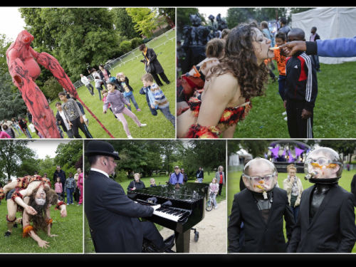 animations pour la fête de la ville