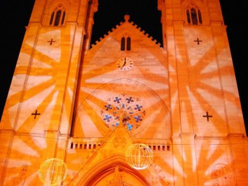 Mise en lumière d'une cathédrale