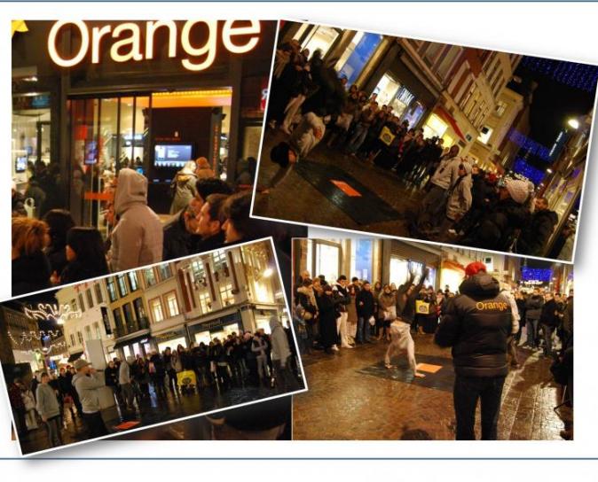 événementialiser l'ouverture de boutiques Orange