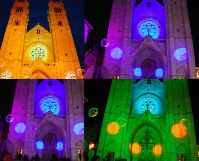 Mise en lumière d'une cathédrale