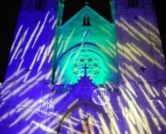 Mise en lumière d'une cathédrale