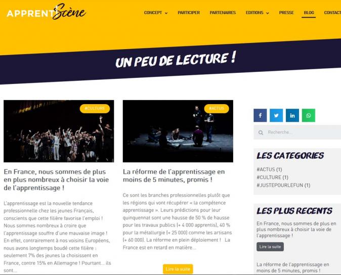 Création d'un nouveau site web Wordpress pour un site de formation 