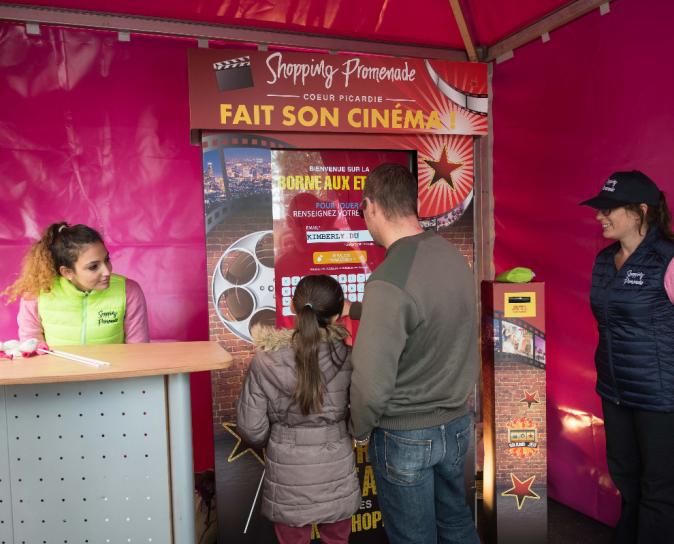 Opération de marketing opérationnel pour l'inauguration d'un centre commercial