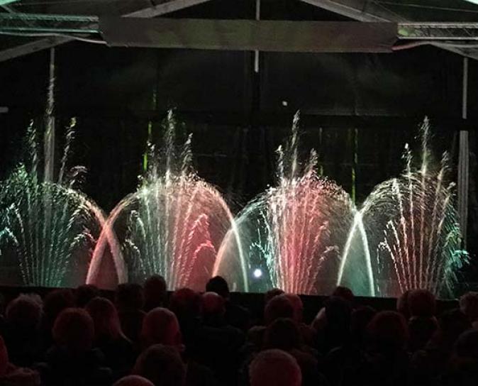 Inauguration à la cokerie avec un show 