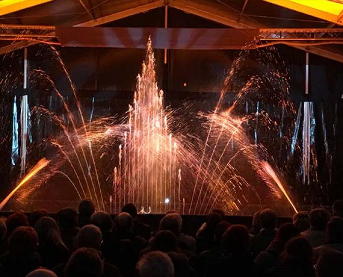 Inauguration à la cokerie avec un show 